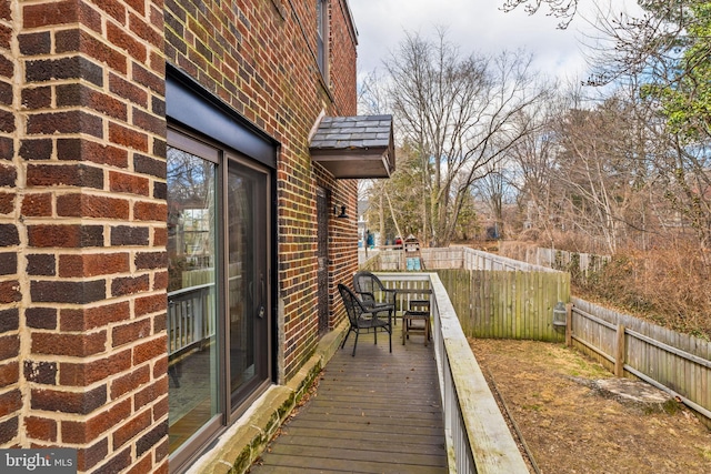 deck with fence