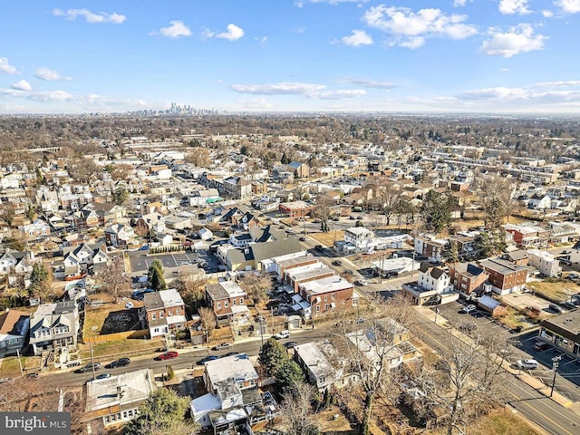 bird's eye view with a residential view