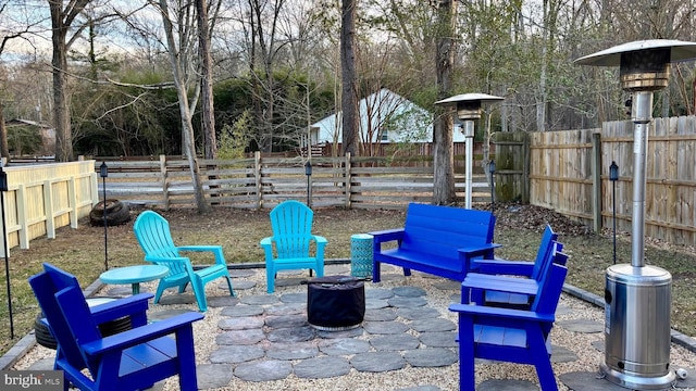 view of patio / terrace with a fenced backyard