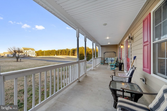 exterior space featuring a porch