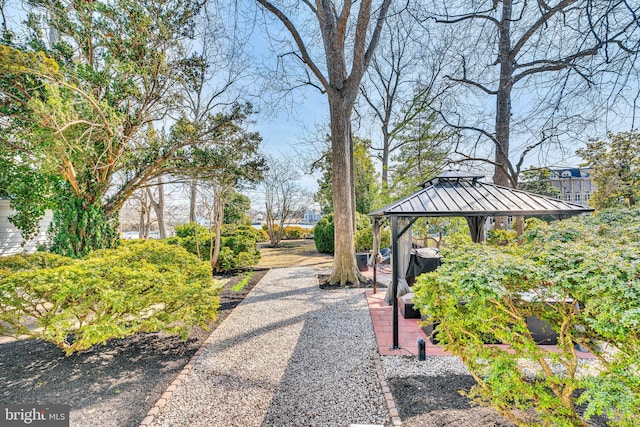 view of property's community featuring a gazebo