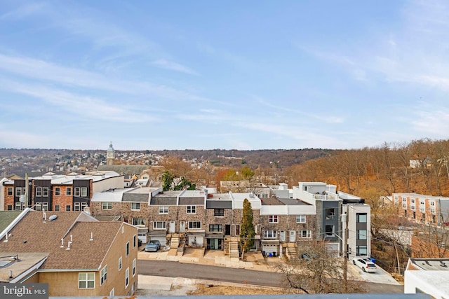 exterior space with a residential view