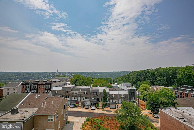 bird's eye view featuring a residential view