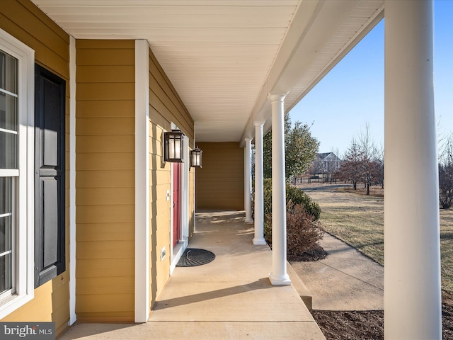 view of patio / terrace featuring a porch