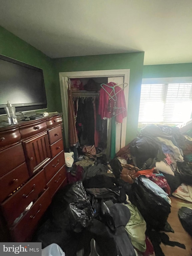 bedroom featuring a closet