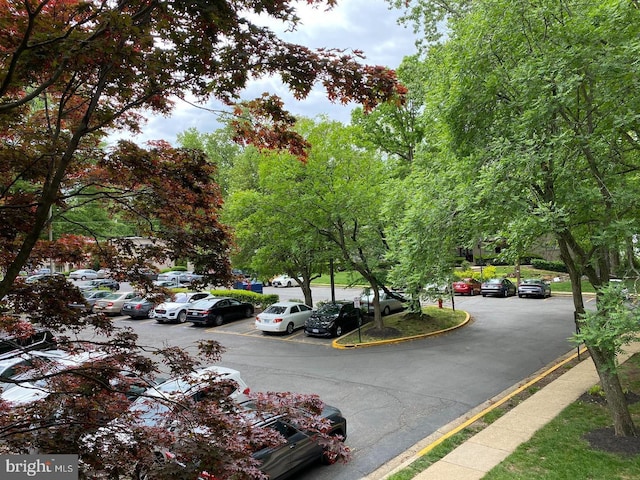 view of uncovered parking lot