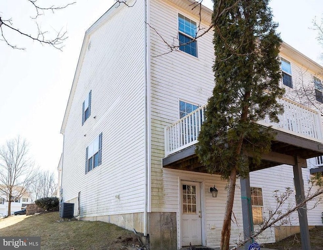 exterior space with central AC unit