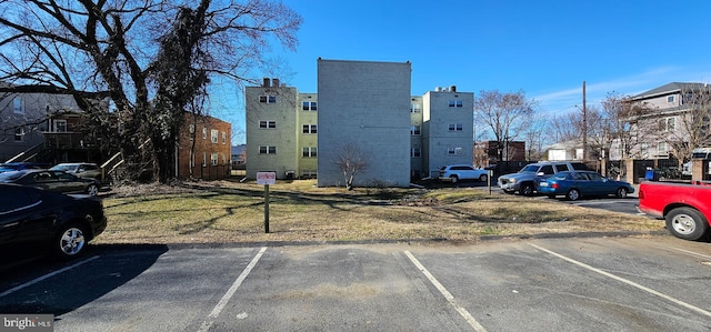 view of uncovered parking lot