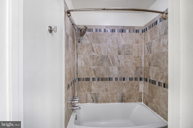 full bath with shower / tub combination