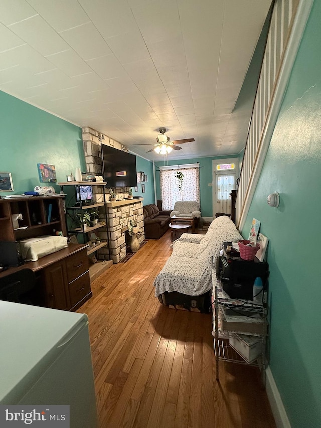 bedroom featuring hardwood / wood-style flooring