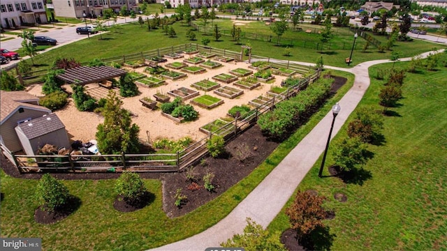 birds eye view of property