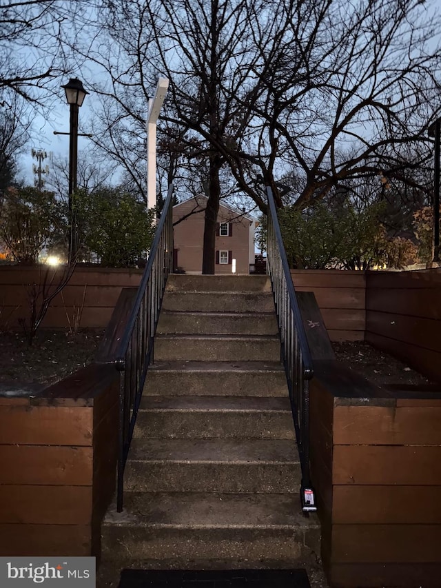 view of staircase