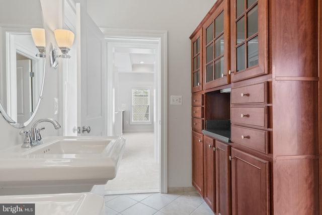 bathroom featuring tile patterned flooring