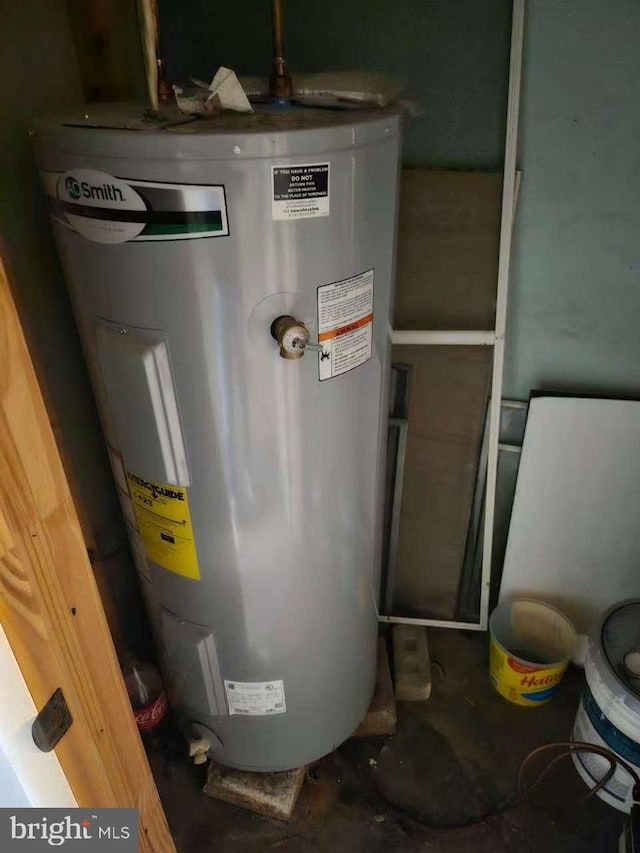 utilities featuring electric water heater