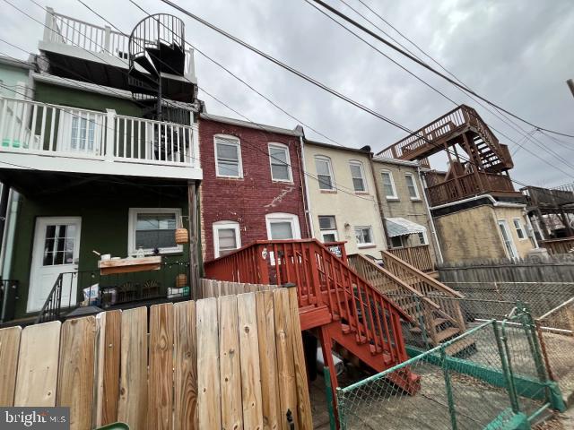 exterior space with fence private yard