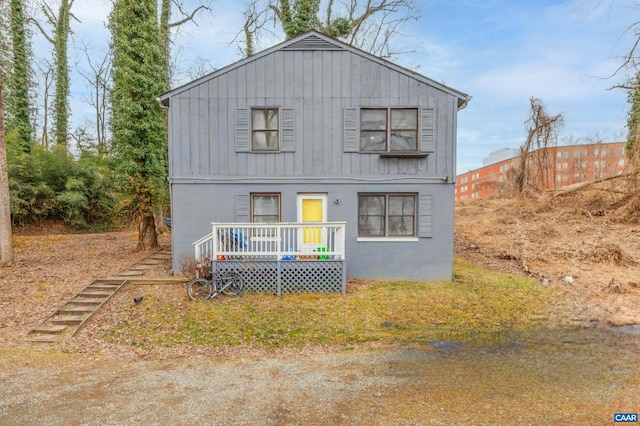 view of front of property with board and batten siding