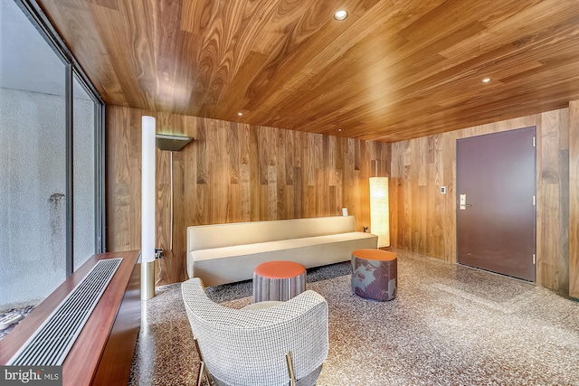 view of sauna / steam room with recessed lighting