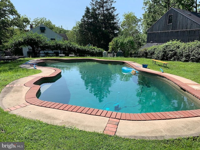 pool featuring a yard