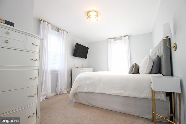 bedroom featuring carpet flooring