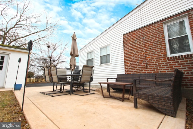 view of patio / terrace with outdoor dining space