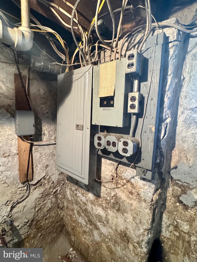 utility room featuring electric panel