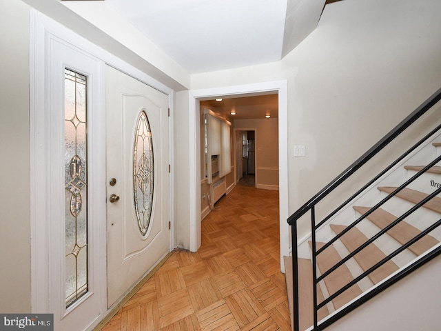 foyer with stairway