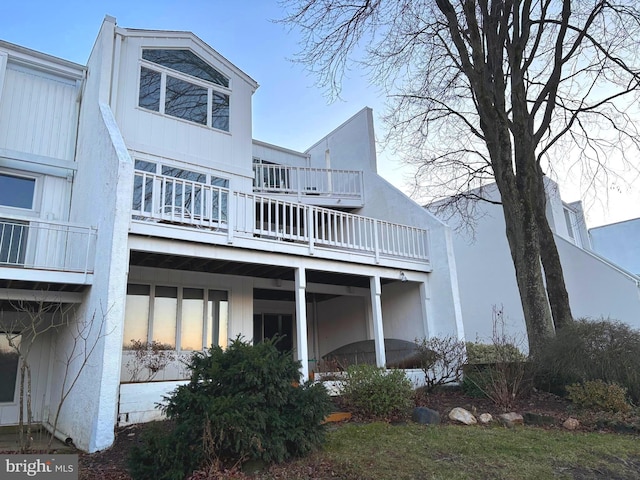 view of rear view of property