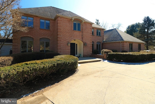 view of front of property with brick siding