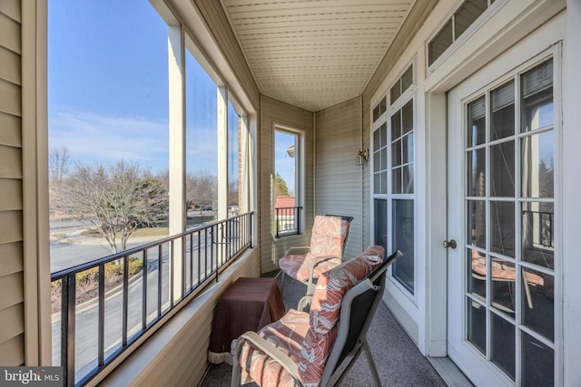 view of balcony