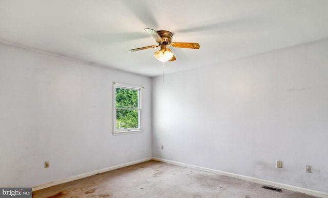 6621 Schoolhouse Rd, Bealeton, VA 22712 - empty room featuring ceiling fan, baseboards, and carpet flooring