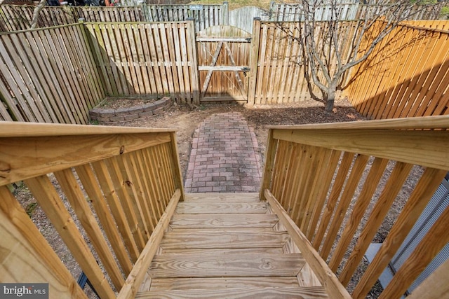 view of staircase