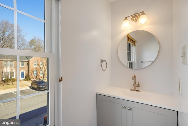 bathroom featuring vanity