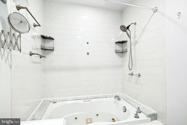 bathroom featuring a combined bath / shower with jetted tub