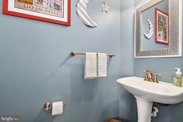 bathroom with a sink