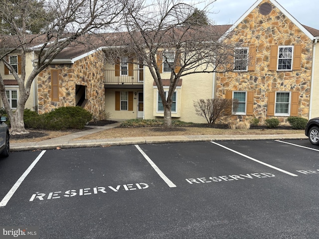 view of uncovered parking lot