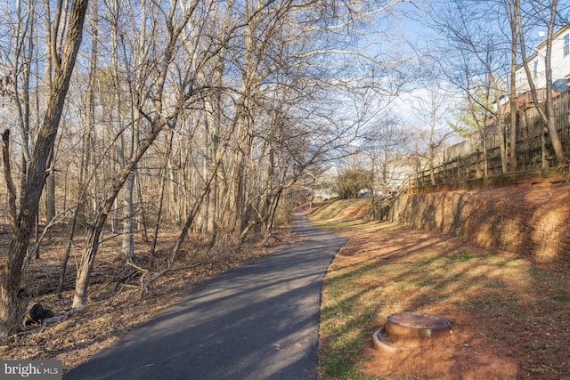 view of road