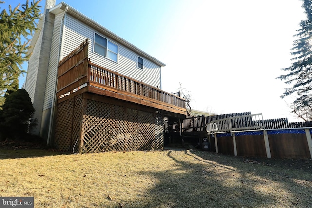 246 First Ave, State College, PA 16801 - back of house featuring a deck and a chimney
