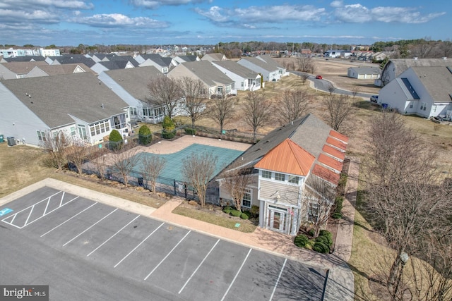 bird's eye view with a residential view