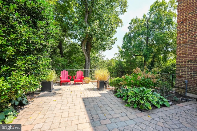 view of patio / terrace with fence