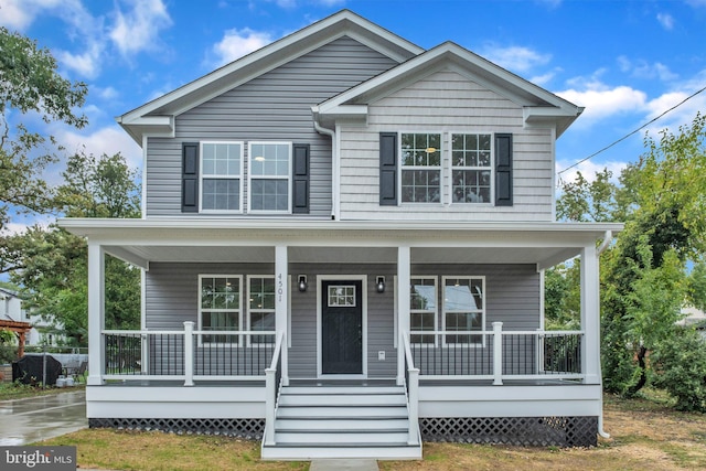 view of front of house featuring a porch