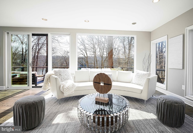 view of sunroom / solarium