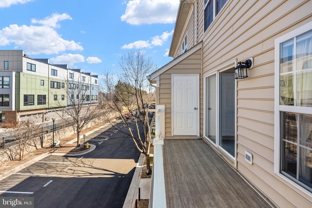 exterior space with a residential view