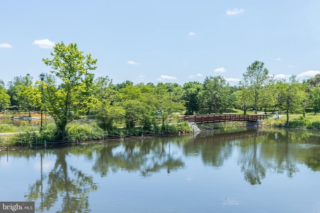 view of water feature