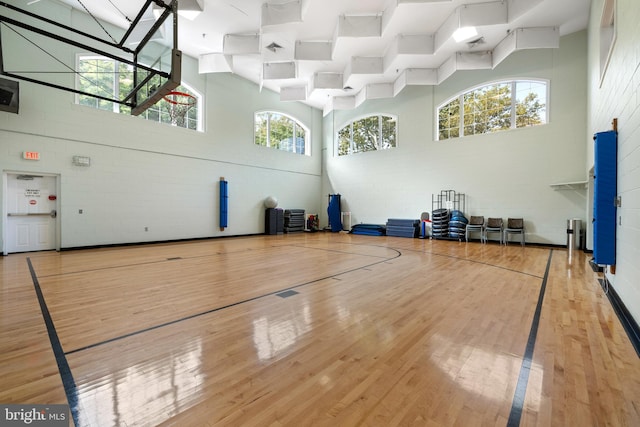 view of basketball court with community basketball court