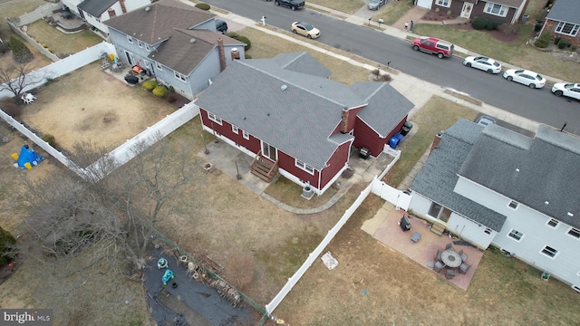 birds eye view of property featuring a residential view