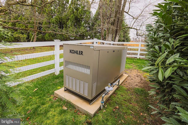 details featuring a power unit and fence