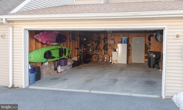 garage with driveway