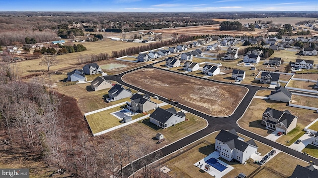 drone / aerial view featuring a residential view