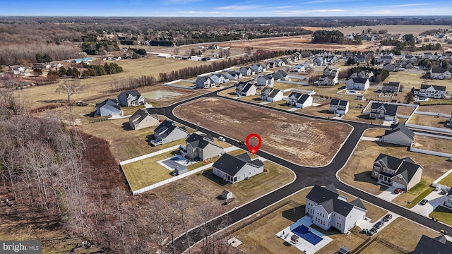 bird's eye view featuring a residential view