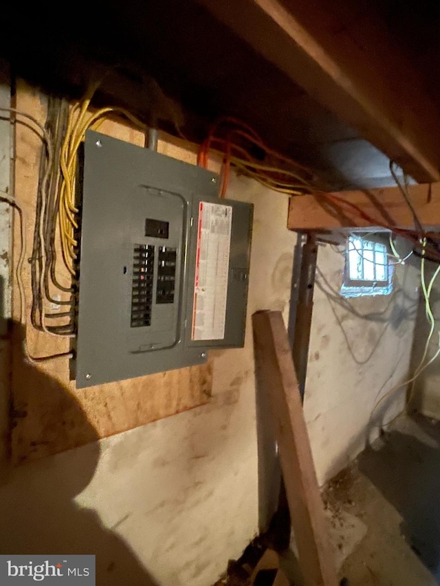 utility room featuring electric panel